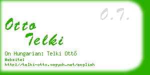 otto telki business card